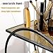 YIWANFW Perfume Organizer for Dresser, Black Bathroom Counter Organizer, 2 Tier Vanity Makeup Organizer, Bathroom Organizer and Storage for Skincare Cosmetic Perfume Display Stand for Bedroom Decor