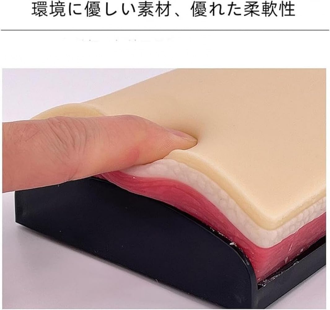 SLLS 模擬人工皮膚 縫合練習パッド シリコーン製 医療用 再利用可能 縫合トレーニングパッド 外科手術 練習キット DIY 創傷