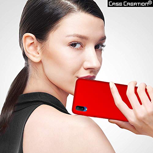 Image of Case Creation Luxurious OG Series for Vivo V11 Pro Case Cover,Anti-Dirty Slim Case Frosted Matte Cute Candy TPU Raised Bezel (Splash of Color) Back Cover for Vivo V11 Pro -Wine Red