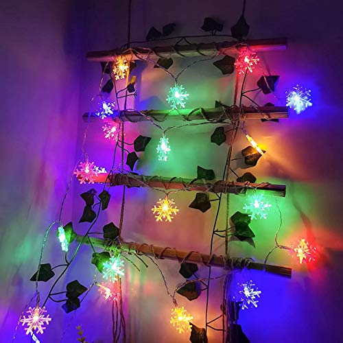 Navidad para Balcón,Dormitorio de fiesta interior,Luces de cadena de vacaciones,Luces de decoración navideña,Cadena de Luces Colores,Luces Navidad,Luces cadena vacaciones,Luces decoración navideña