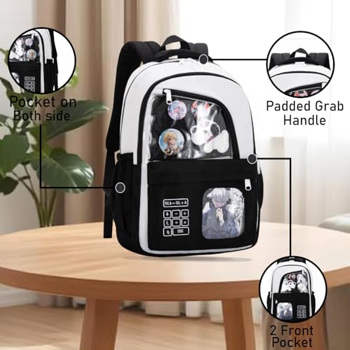 Image of Tinytot 30 Litre Japanese Korean Style School Bag Water-Resistant Laptop & Travel Backpack - Unisex Large 18 Inches Multipurpose Student Backpack for Boys & Girls, Men & Women