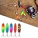 Menolana 5Pcs Fishing Spoons Hard Sequins Tackle Spinnerbaits with Hooks Iron Gear Fishing Lures for Walleye, Salmon, Catfish, Perch, 7G 5.7cm
