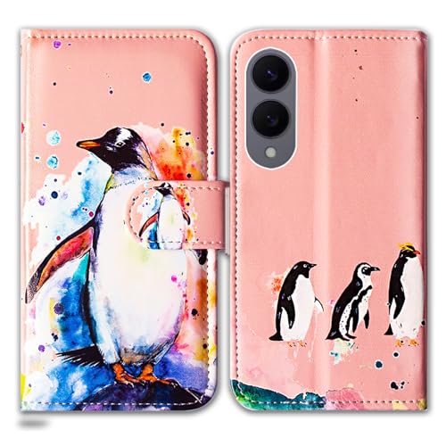 Étui portefeuille Galaxy S25 Edge à rabat cuir avec support béquille