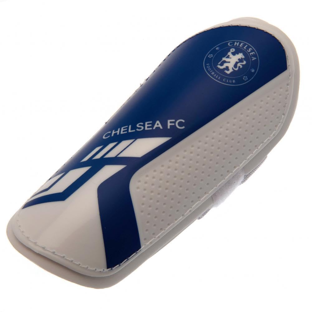 Chelsea FC Childrens/Kids Slip-In Shin Guards (L) (Blue/White)