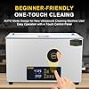 22L Ultrasonic Cleaner, One-Touch Cleaning, Heating, Dual-Frequency, Sweep Frequency, Touch Ultrasonic Cleaning Machine for Labs,Carburetor,Jewelry,Dentures,Automotive Parts