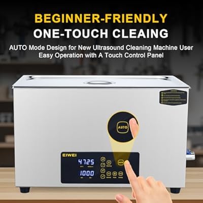 22L Ultrasonic Cleaner, One-Touch Cleaning, Heating, Dual-Frequency, Sweep Frequency, Touch Ultrasonic Cleaning Machine for Labs,Carburetor,Jewelry,Dentures,Automotive Parts