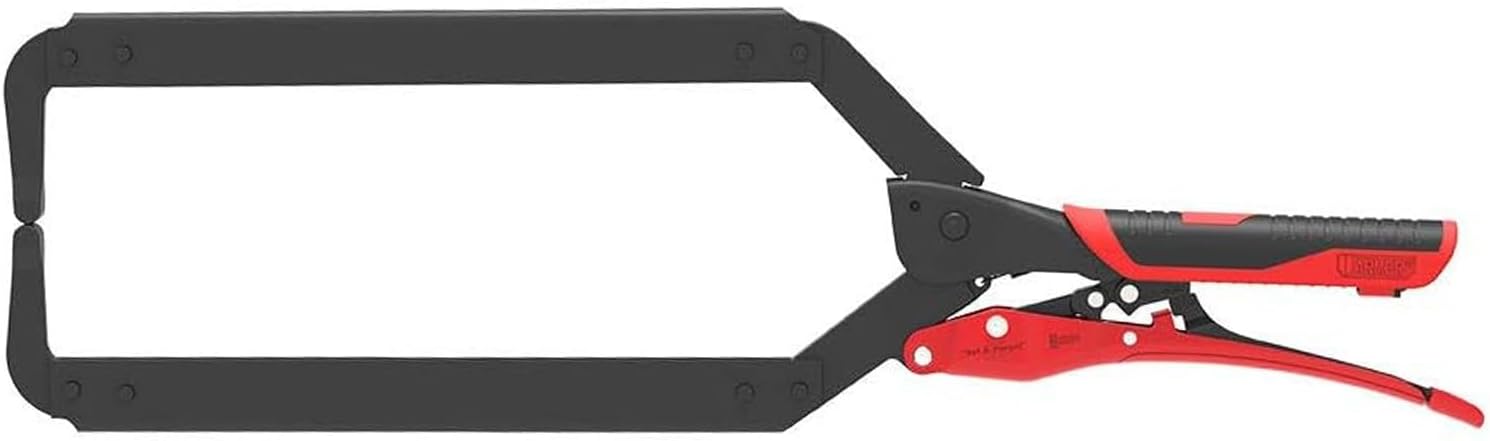 Locking C-Clamp - 19" Long Reach Welding Clamp with Auto Adjust Design & Comfortable Grips - A18200G