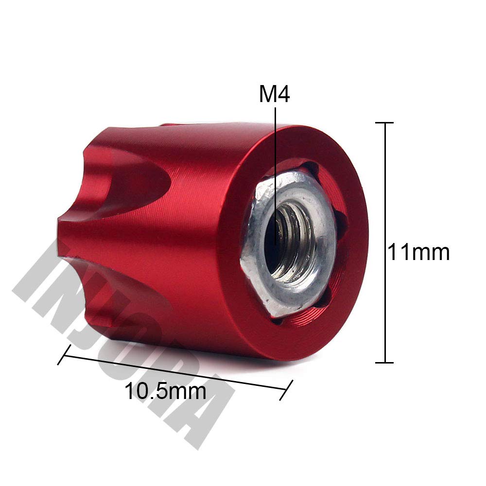Dadi autobloccanti in nylon anodizzato M4, dadi autobloccanti esagonali, lega di alluminio, set da 10 pezzi | Leroy Merlin