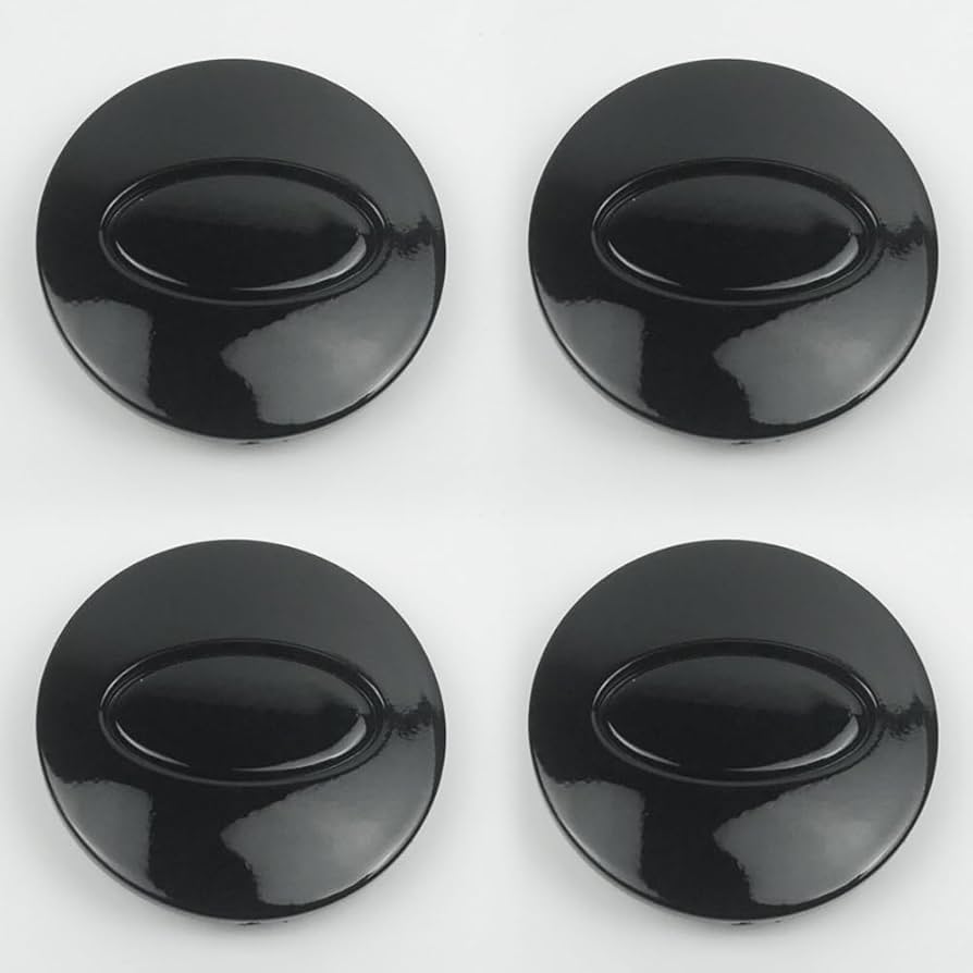 Range Rover Black RR Alloy Wheel Centre Caps 63mm | AutoCap Solutions