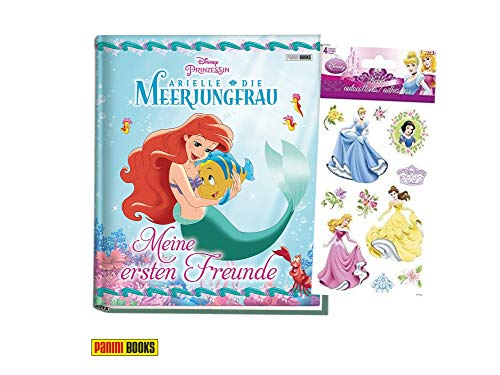Preisvergleich Produktbild Panini Disney Prinzessin: Arielle die Meerjungfrau: Meine ersten Freunde (Kindergartenfreundebuch) + gratis Prinzessinnensticker