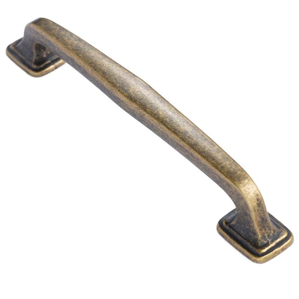 Stnyanxd Bronze Antique Cabinet Drawer Handles 2Pcs Small Retro Cupboard Wardrobe Door Pulls Zinc Alloy(Bronze)
