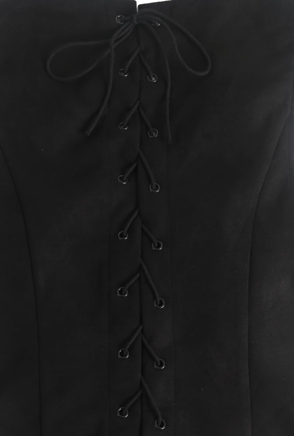 KIMIKAL Renaissance Vest for Women - V Neck Button Front Lace Up Viking Medieval Corset Top with Pockets