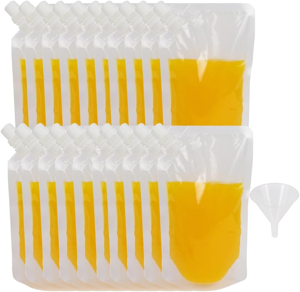 Plastic Fask for Liquor, Disposable Drink Pouches For