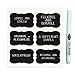 36 Chalkboard Labels (3.5" x 2") - Premium Quality - 1 Free Chalk Pen - Eco Friendly - Fancy Shaped Chalkboard Stickers - Great for Canisters, Bottles, Party Drink Cups, Bins, Spice Jars - Waterproof Labels - Perfect for Kitchen Storage, Weddings, Birthdays, and More