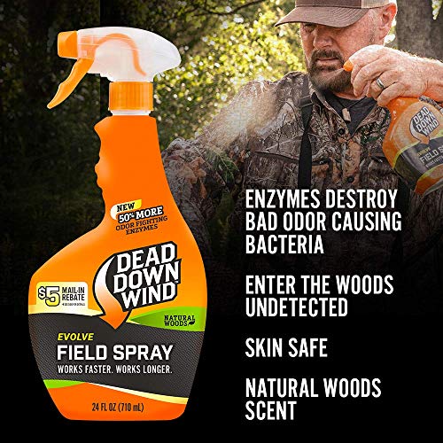 Dead Down Wind 1391218 Evolve 3D+ Smell Eliminator Field Spray Natural Woods 12Oz #TOP1