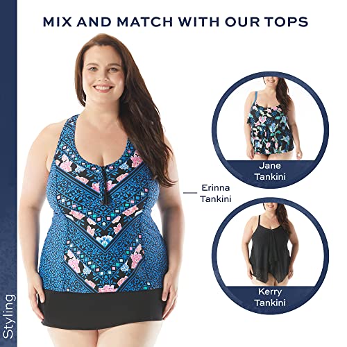 BEACH HOUSE Emma Swim Skort - Modest Plus Size Swimsuit Skirt with Built in Shorts4