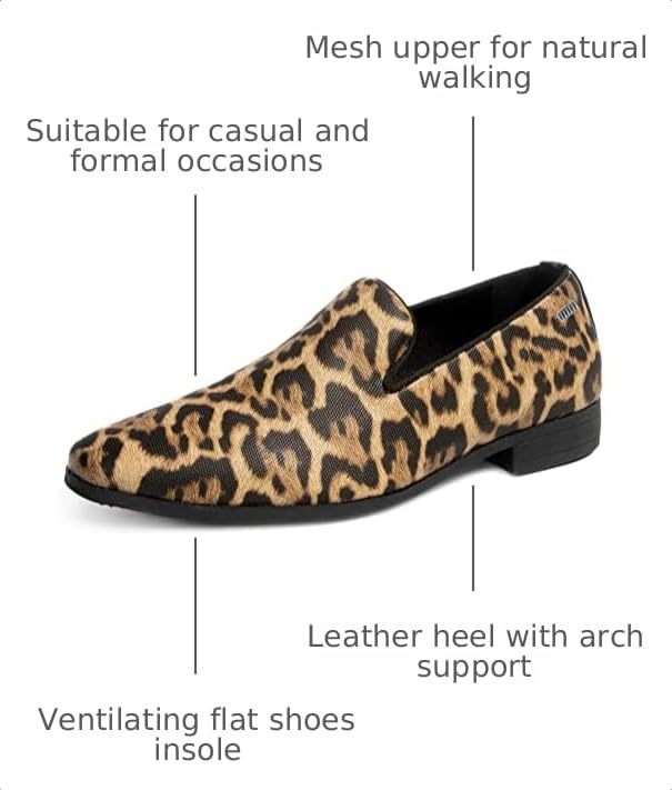 Image of UUBARIS Mens Dress Loafers Tuxedo Suit Slip on Shoes