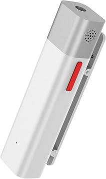 SabineTek Official SmartMike+ Ultra-Compact Wireless Bluetooth Microphone Long Distance Audio Recording Noise Reduction Lavalier Mic 14g White