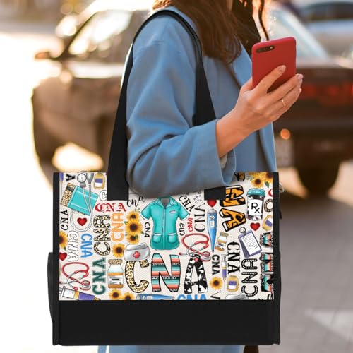 Bolsa Tote impermeable grande 84hoods con cierres y bolsillos miniatura 2