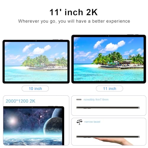 Mslstm 2024 Latest 11 Inch Tablet Android 14 Tablet 18Gb(6Gb+12Gb Extend) Ram 128Gb Rom thumb #5