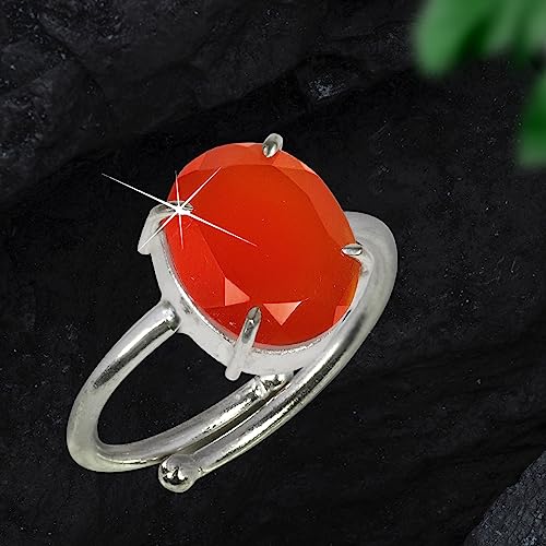 Image of Reiki Crystal Products Certified Natural Gemstone Adjustable Ring, AAA Crystal Ring for Men & Women, Citrine Amethyst Quartz Lapis Onyx Tiger Eye, Reiki Charged Jewellery