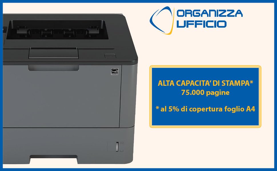 Organizza Ufficio Drum DR3600 DR-3600 75.000 Pagine Compatibile per Brother DCP-L5510DW HL-L5210DN/DNT/DNTT/DW/DWT HL-L6210DW HL-L6410DN MFC-L5710DN/DW MFC-L6710DW MFC-L6910DN