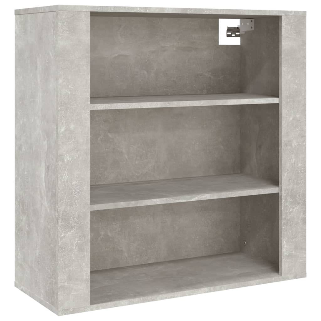 Mobilna szafka ścienna na przybory kuchenne, 80 x 33 x 80 cm, szare wykończenie cementowe, wszechstronne przechowywanie do sypialni, salonów, łazienek, kuchni i gabinetów, trwała konstrukcja ze