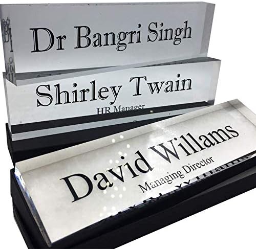 NAME PLATE | ACRYLIC BLOCK 20mm | 200mm x 50mm