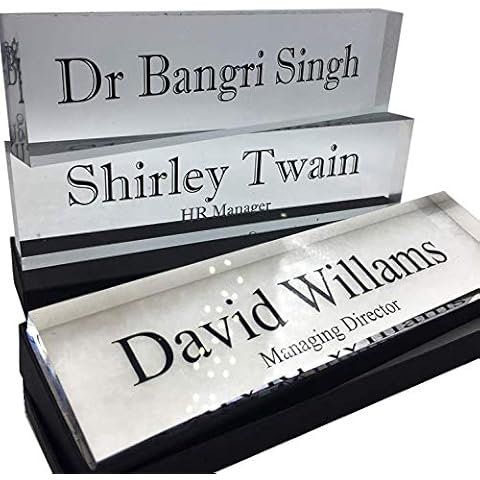 Name Plate | Acrylic Block 20mm | 200mm x 50mm Cover