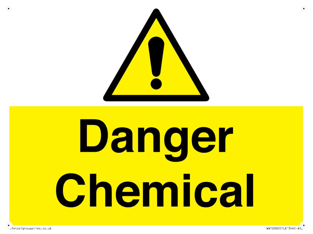 Danger Chemical Sign - 200x150mm - A5L
