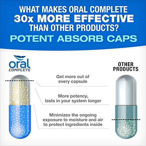 Oral Complete, Dental Probiotics, Bad Breath Treatment Halitosis Tonsil Stone Removal, 120 capsules