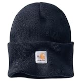 Carhartt Men's Flame-Resistant Knit Beanie, Dark Navy, OFA