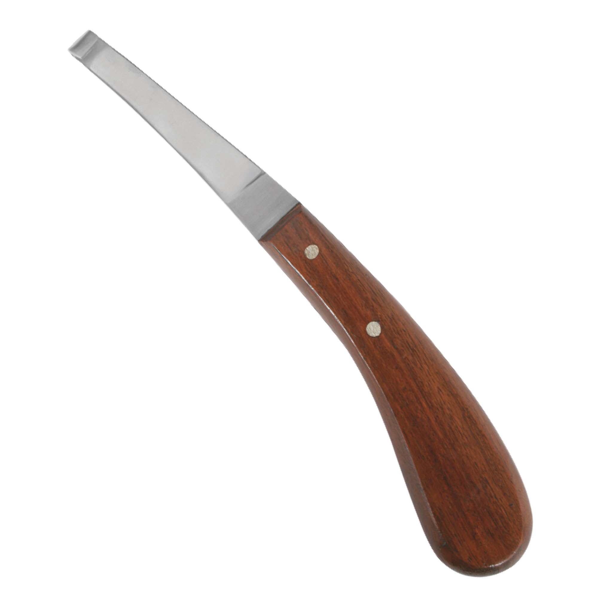 Hoof Knife with Comfortable Wooden Handle - Ergonomic Grip for Horse Farriers and Horse Hoof and Horseshoe Trimming