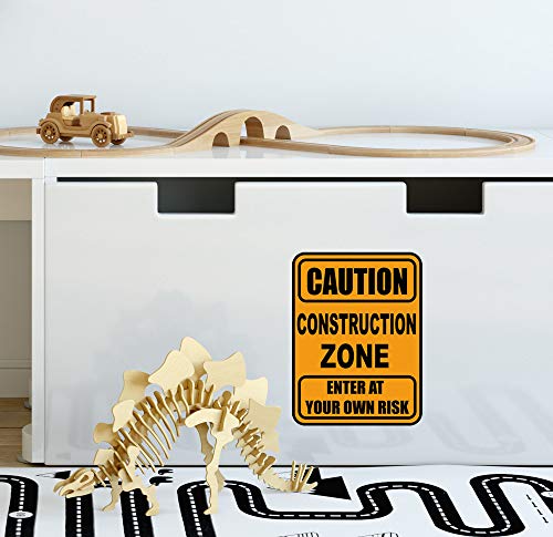 Vinilo Decorativo Create-A-Mural Señal Zona Construcción miniatura 4