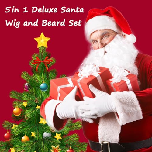 Shecool SD010 Deluxe Santa Beard And Wig Set thumb #2