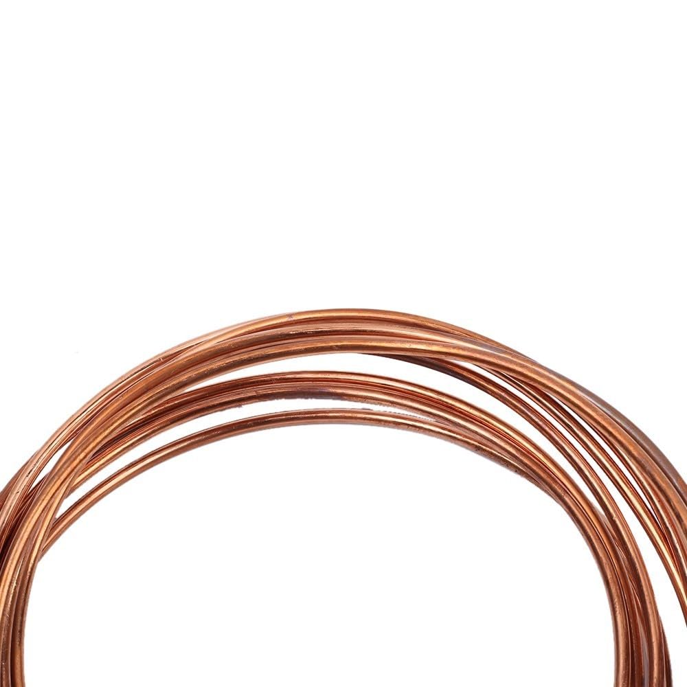 Fil de Cuivre,T2 Fil de Cuivre pur Blank,Bonne Conductivité Thermique et Résistance à la Corrosion,1mm x 10m/ 3mm x 4m/ 4mm x 5m