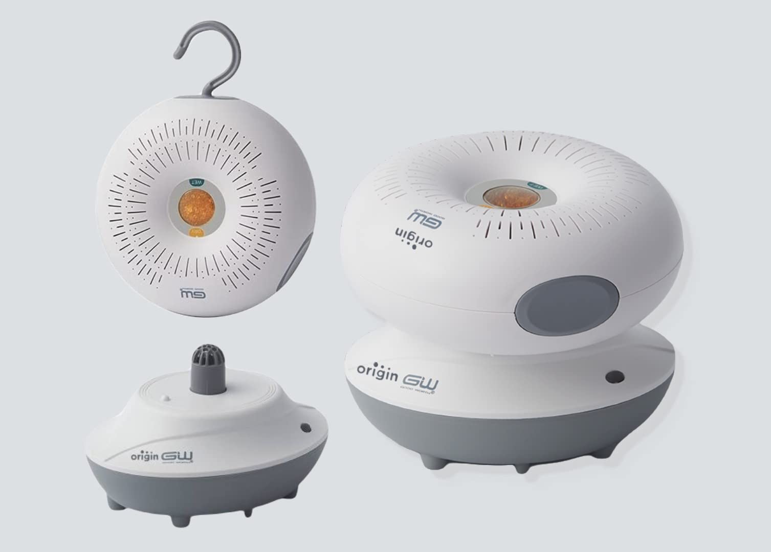 Origin Combo Pack of Portable Mini Dehumidifier with RechargingBase to Remove Excess Moisture, Musty Smell and Absorb Moisture. For Wardrobe, Study, Food, Safe, Vehicle (White)-image-41