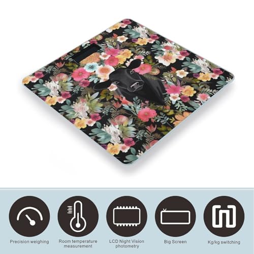 Báscula Digital de Baño Steer Floral de Vidrio Templado miniatura 3