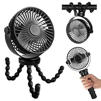 Amazon | ベビーカー 扇風機 携帯 卓上/吊り下げ/手持ち/巻き付け