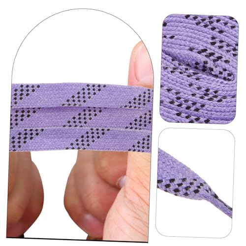 KOMBIUDA 1 Par atacadores de hóquei cadarço Esportes suprimentos de sapatos de hóquei corda de Patin