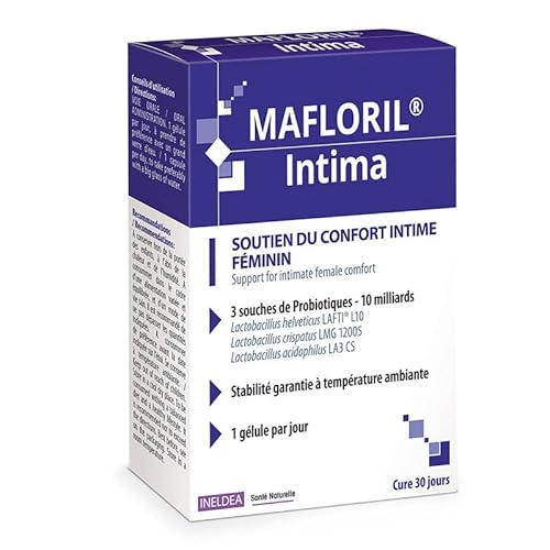 Ineldea Santé Naturelle - Mafloril Intima - Complément alimentaire naturel - Soutient du confort intime féminin - Cure de 30 j - 30 gélules végétales Cover