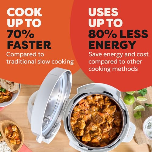 Instant Pot 5.7L Multicooker 7-in-1 Smart Cooker - Pressure Cooker, Slow Cooker, Steamer, Sauté, Yogurt Maker, Egg Cooker and Food Warmer, Stainless Steel Inner Pot, Sea Salt - Image 6