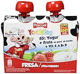 Yogur Pascual Yogikids De Fresa Para Llevar Duo 2X80G Caja De 9 Packs