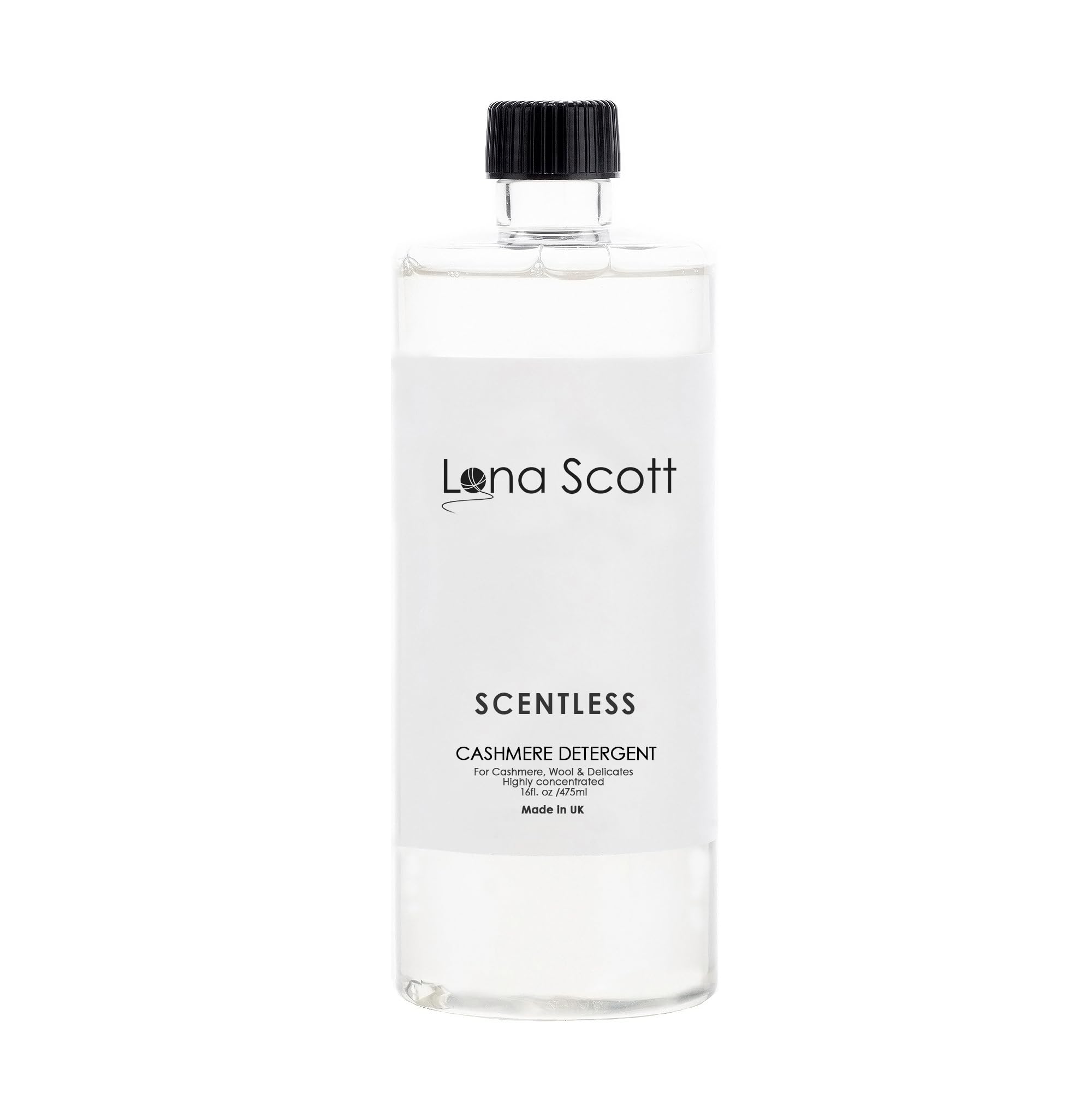 Lona Scott Shampoing détergent pour Cachemire, Laine et produits délicats, Fabriqué en Angleterre, Inodore