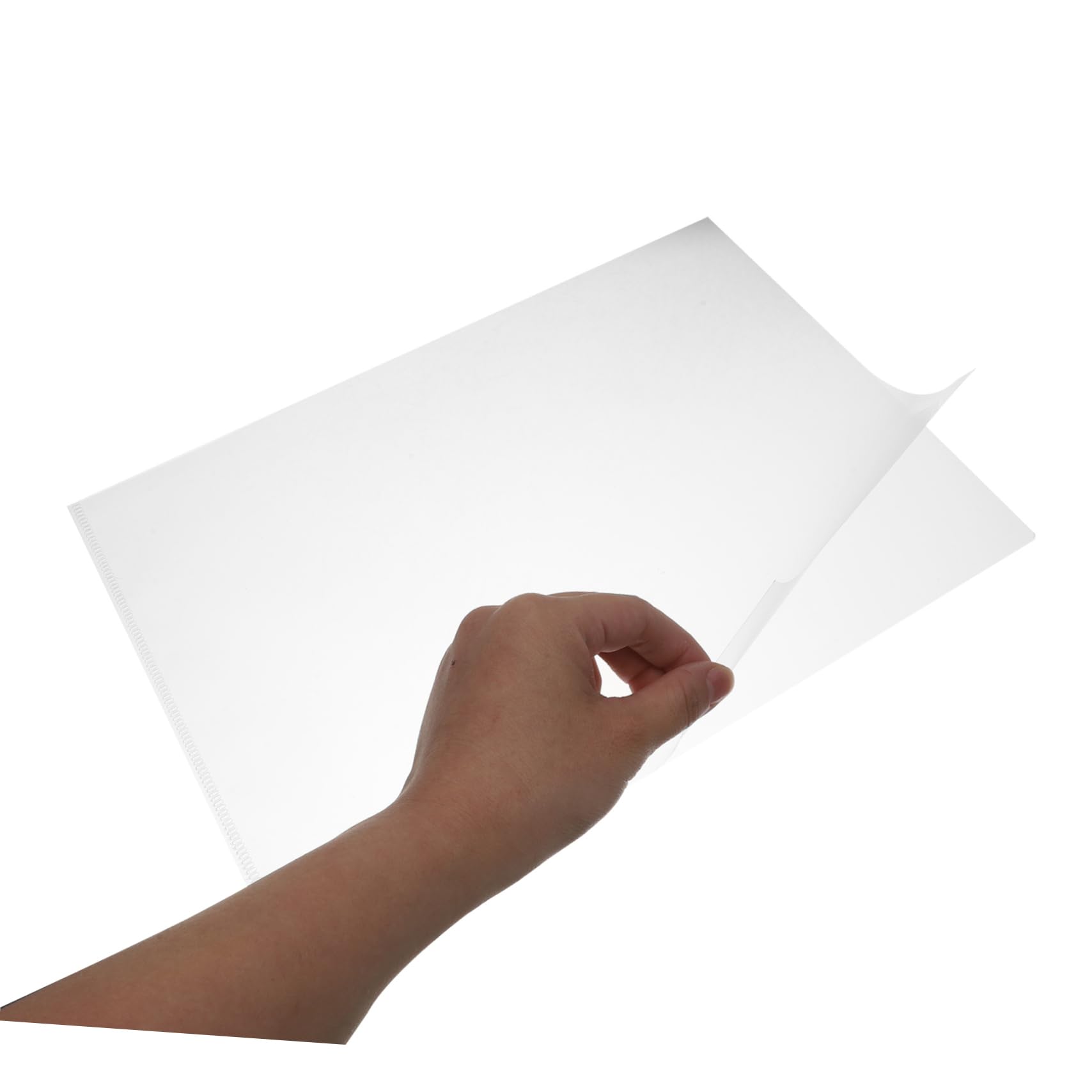 Uonlytech 100stücke Klarsichthüllen Dokumentenhüllen aus Transparentem Kunststoff Aufbewahrungslösungen für Papier Schutzhüllen für Scrapbooking-materialien Aktenhüllen Ablageordner