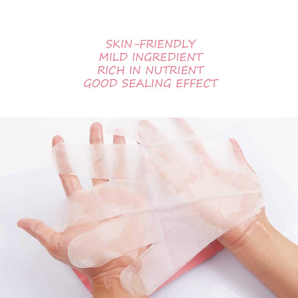 Peeling Handmaske, 7Pair Shea Butter Hand Feuchtigkeitsspendende Glättungshandschuhe Peeling Hautpflege Hautreparatur Handmaske Handbehandlung Für alternde Hände