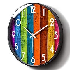 Silent Modern Wall Clock Colorful Kitchen Clocks Battery Operated Non Ticking Unique Wall Clocks photo Silent Modern Wall Clock Colorful Kitchen Clocks Battery Operated Non Ticking Unique Wall Clocks