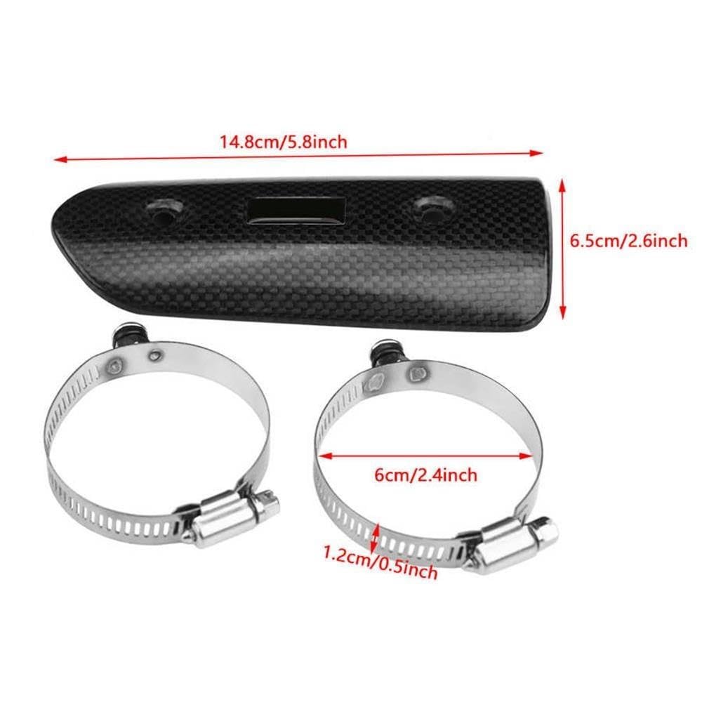 Cubierta Térmica Del Tubo Medio Escape Motocicleta