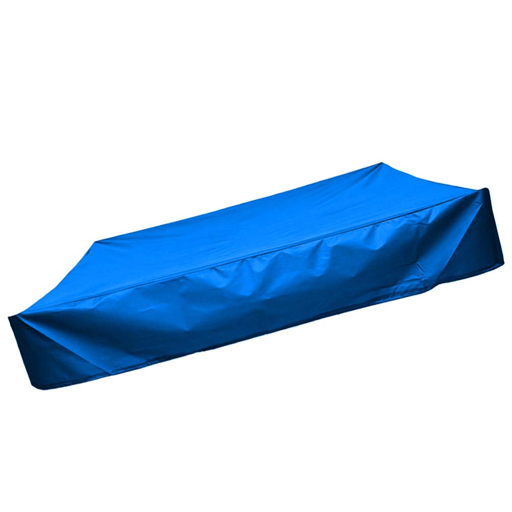 Happyyami Garden Courtyard Square Sandbox Cover Blue 150x150cm Foldable Children's Bathtub Shade Outdoor Travel Protection Made of Sturdy Material