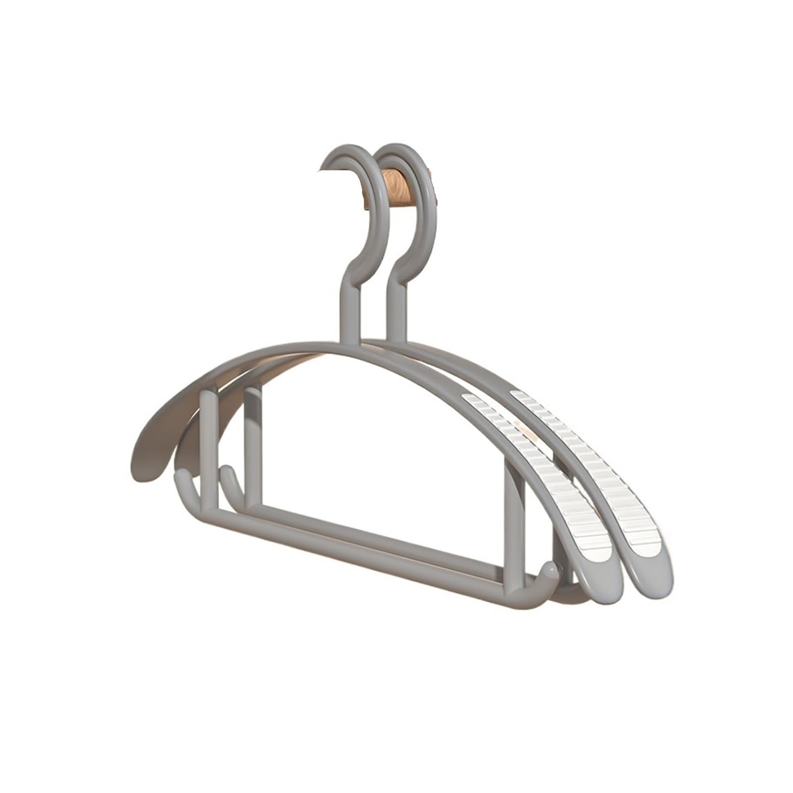 Household Non-slip Hanger, Thick And Wide Shoulder Plastic Drying Rack(10Pcs narrow-White)